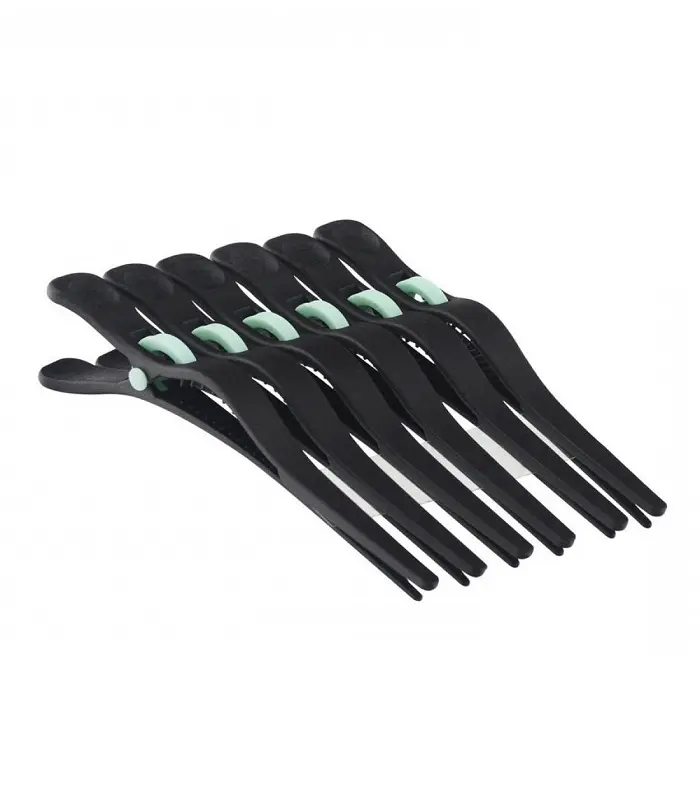 Mustat hiusklipsit - 70mm 6 kpl.