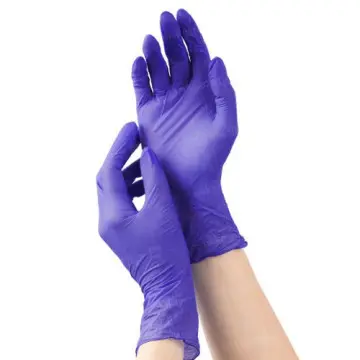 [1040042] Nitriilikäsineet violetti M 100 kpl